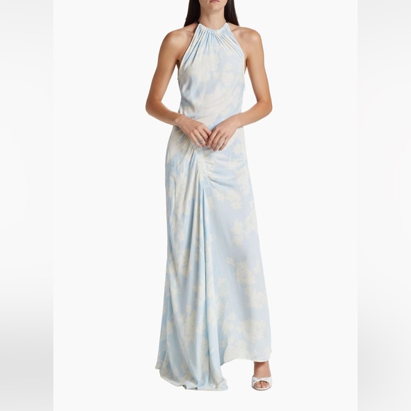 Proenza Schouler Floral Draped Sleeveless Gown - Picture 3 of 15